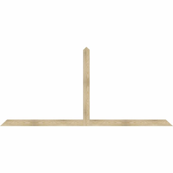 Ekena Millwork Portland Rough Sawn Timber Gable Bracket, Douglas Fir, 108"W x 49"H x 2"D x 4"F, 11/12 Pitch GBW108X49X0204POR00RDF - main